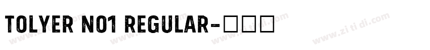 Tolyer No1 Regular字体转换